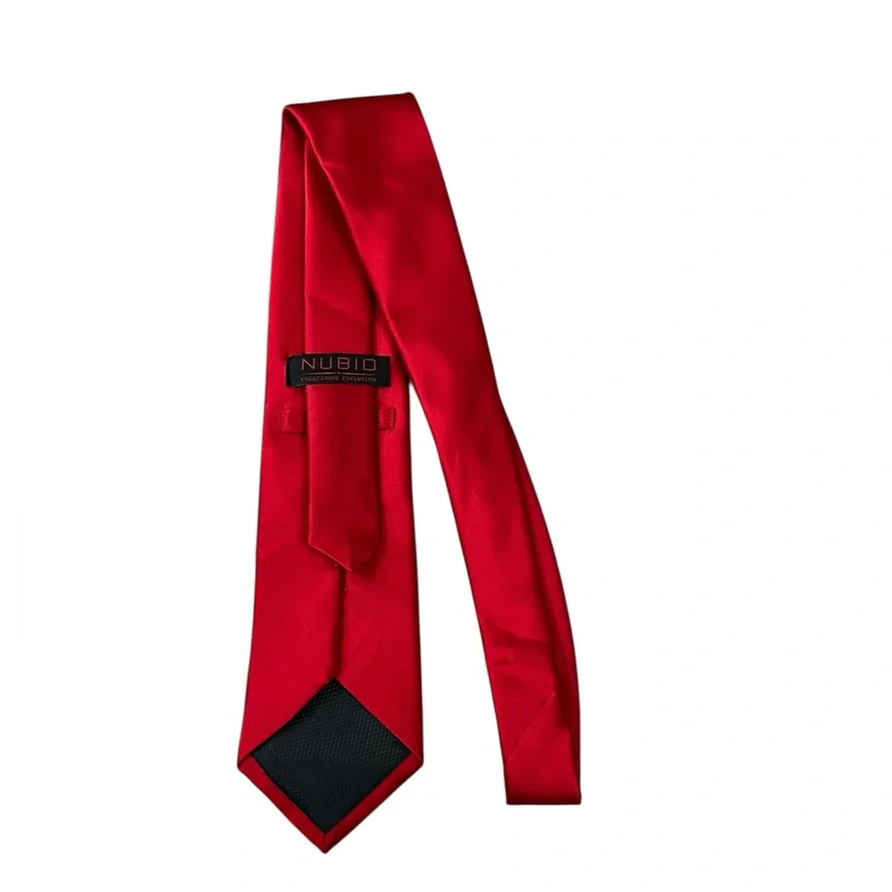 Nubio Classic 100% Silk Red Men's Tie